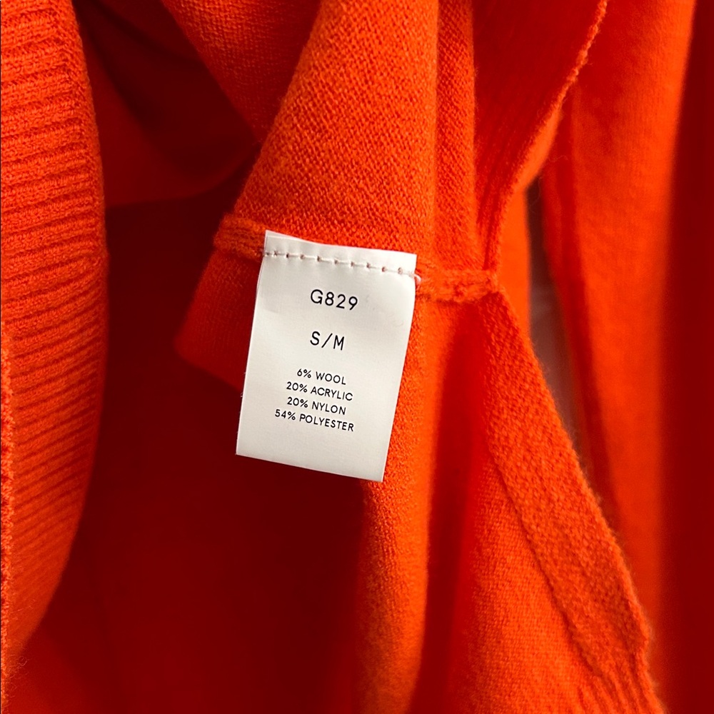 Kerisma Women's Bold Orange V-Neck Sweater - Picture 3 of 5